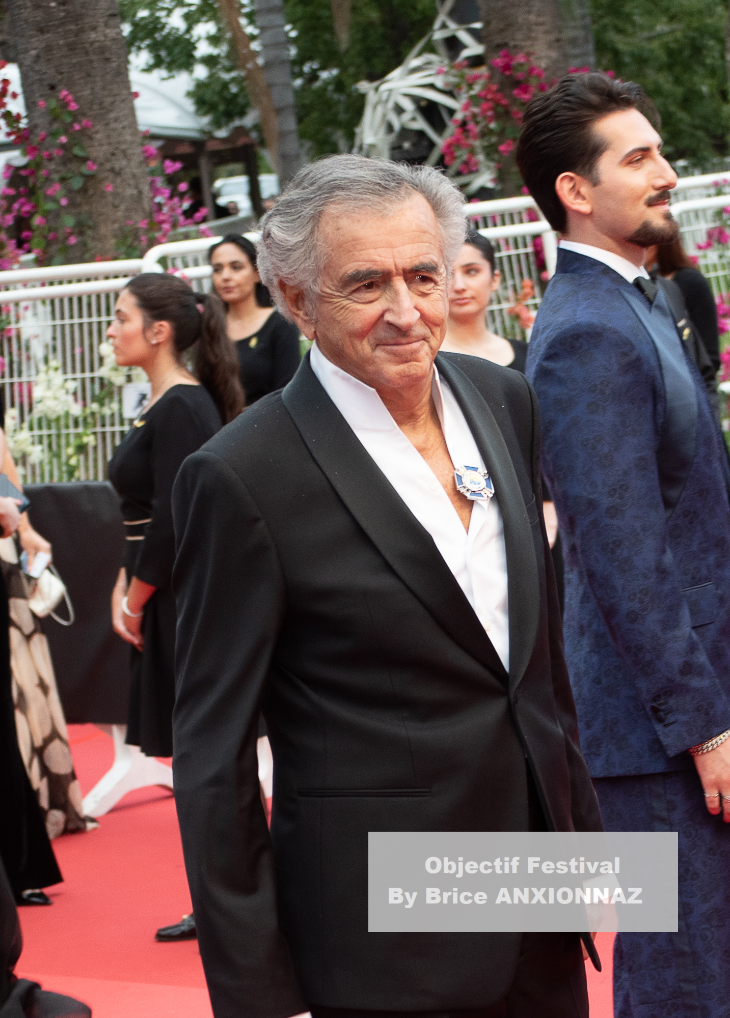 — france cannes cinema cannes international film festival 78th cannes international film festival 13 05 2025 partir un jour bhl et arielle dombasle